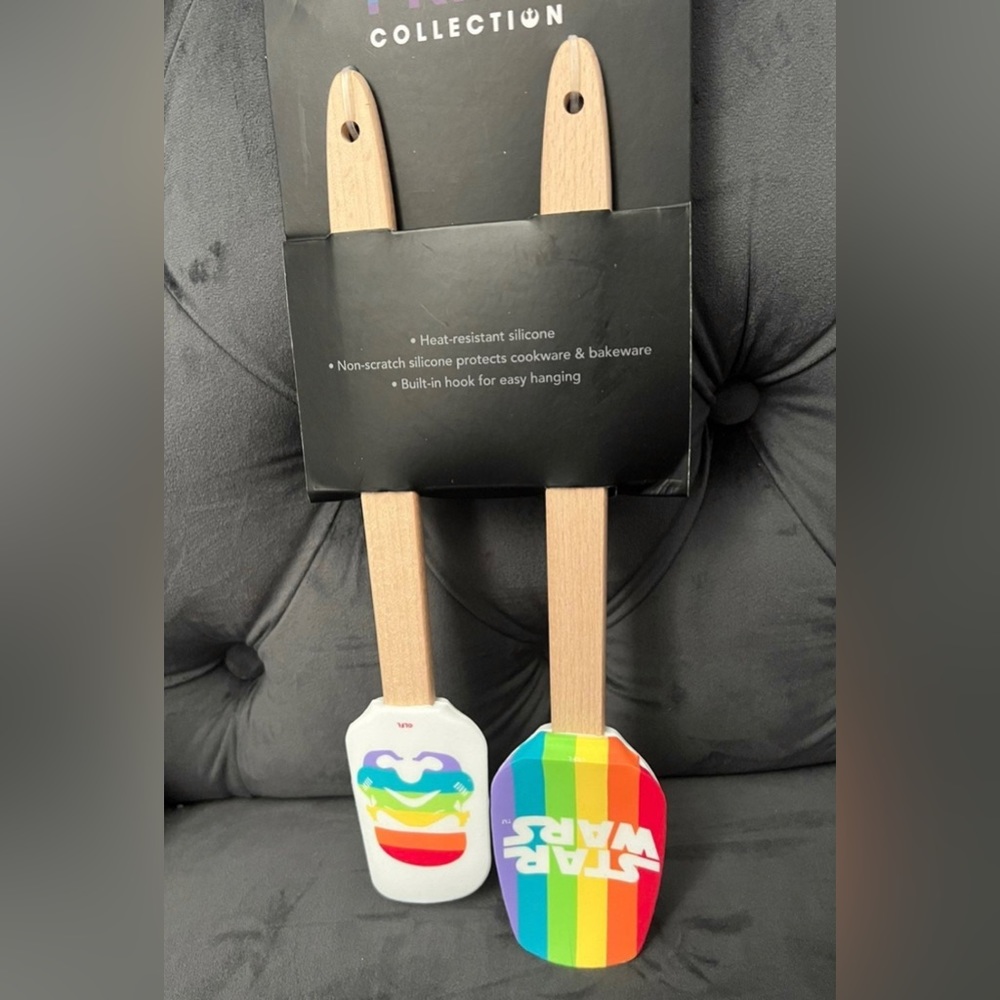 Disney star wars pride collection silicone spatula set of 2
